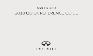 2018 Infiniti Q70 Hybrid Quick Reference Guide